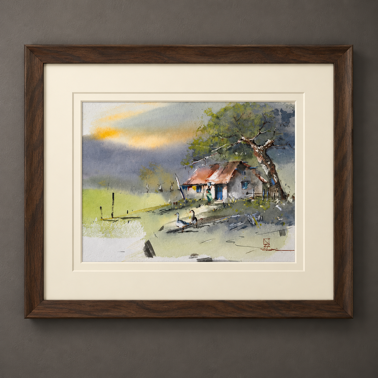 Home at sunrise